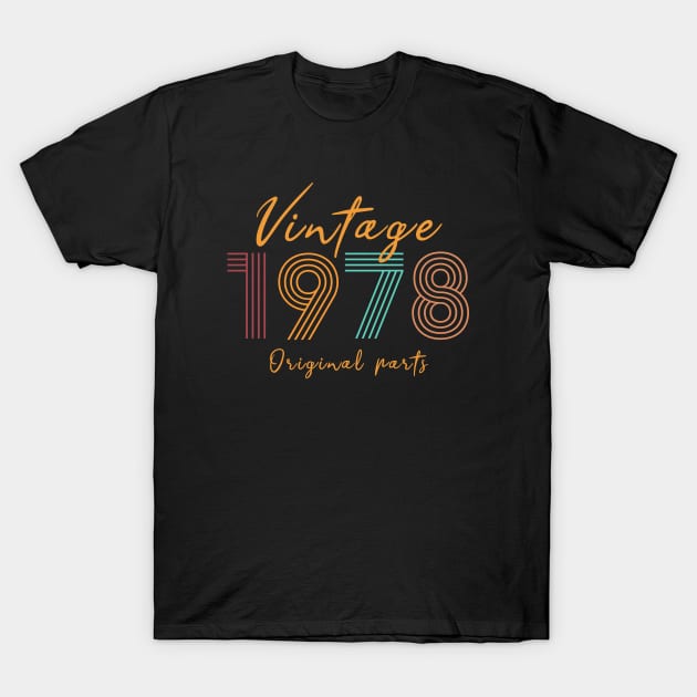 Vintage 1978 Birthday T-Shirt by Scar